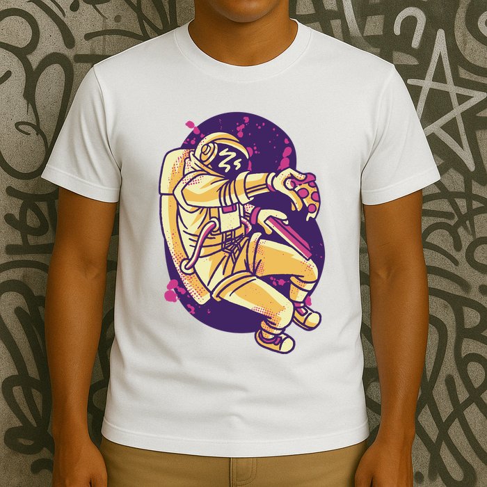 Astronaut Pizza Lover T-Shirt