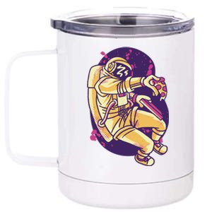 Astronaut Pizza Lover 12 oz Stainless Steel Tumbler Cup