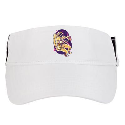 Astronaut Pizza Lover Adult Drive Performance Visor
