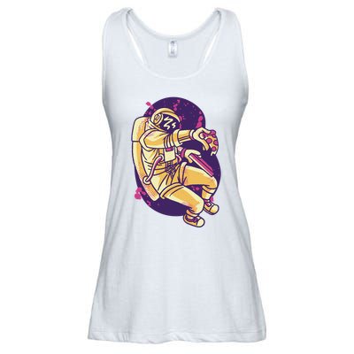 Astronaut Pizza Lover Ladies Essential Flowy Tank