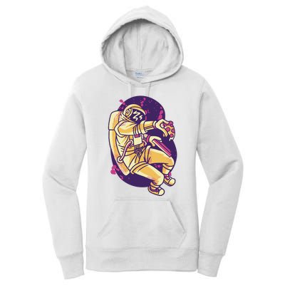 Astronaut Pizza Lover Women's Pullover Hoodie