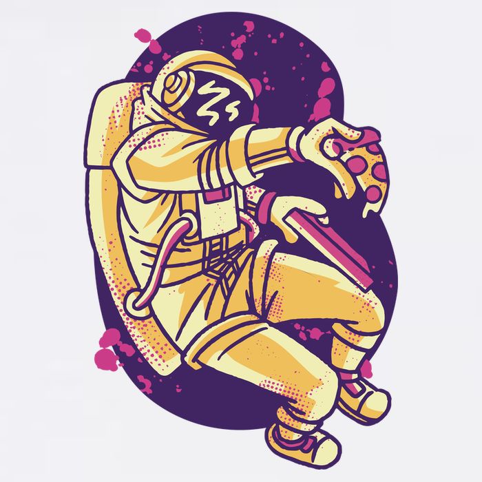 Astronaut Pizza Lover Youth Performance Sprint T-Shirt