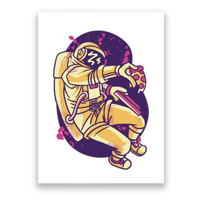 Astronaut Pizza Lover Poster