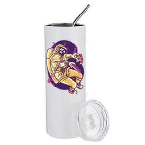 Astronaut Pizza Lover Stainless Steel Tumbler