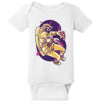 Astronaut Pizza Lover Baby Bodysuit