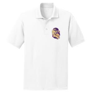 Astronaut Pizza Lover PosiCharge RacerMesh Polo