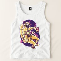 Astronaut Pizza Lover Tank Top