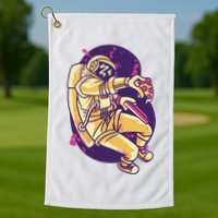 Astronaut Pizza Lover Golf Towel