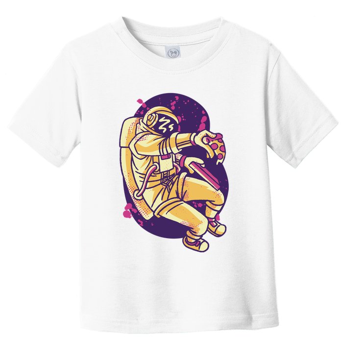 Astronaut Pizza Lover Toddler T-Shirt