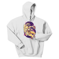 Astronaut Pizza Lover Kids Hoodie