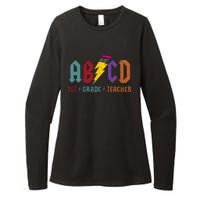 ABCD Pencil Lightning Rockn Roll Tee 1st Grade Teacher Womens CVC Long Sleeve Shirt