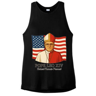 American Pope Leo XIV May 8th 2025 Robert Francis Prevost Ladies PosiCharge Tri-Blend Wicking Tank