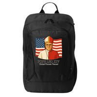 American Pope Leo XIV May 8th 2025 Robert Francis Prevost City Backpack