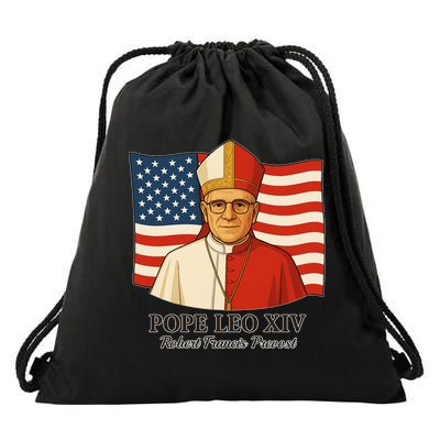 American Pope Leo XIV May 8th 2025 Robert Francis Prevost Drawstring Bag