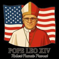 American Pope Leo XIV May 8th 2025 Robert Francis Prevost Drawstring Bag