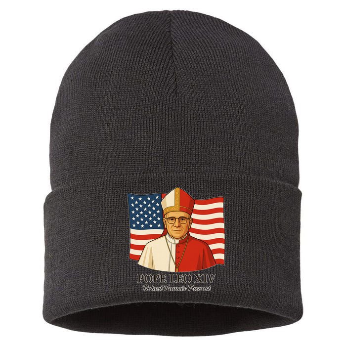 American Pope Leo XIV May 8th 2025 Robert Francis Prevost Sustainable Knit Beanie