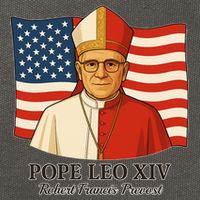 American Pope Leo XIV May 8th 2025 Robert Francis Prevost Cotton Canvas Backpack