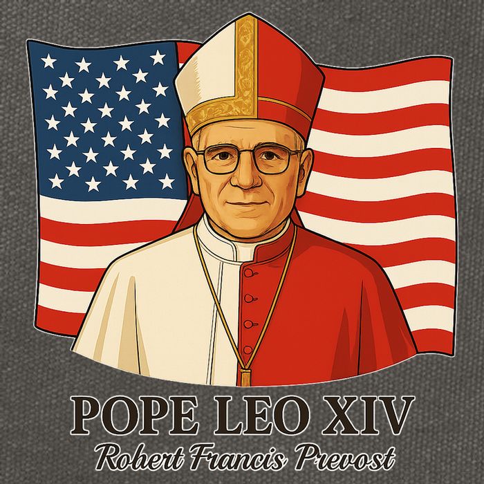 American Pope Leo XIV May 8th 2025 Robert Francis Prevost Cotton Canvas Backpack