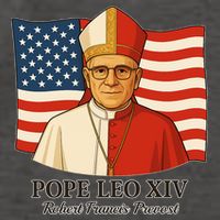 American Pope Leo XIV May 8th 2025 Robert Francis Prevost Vector Backpack