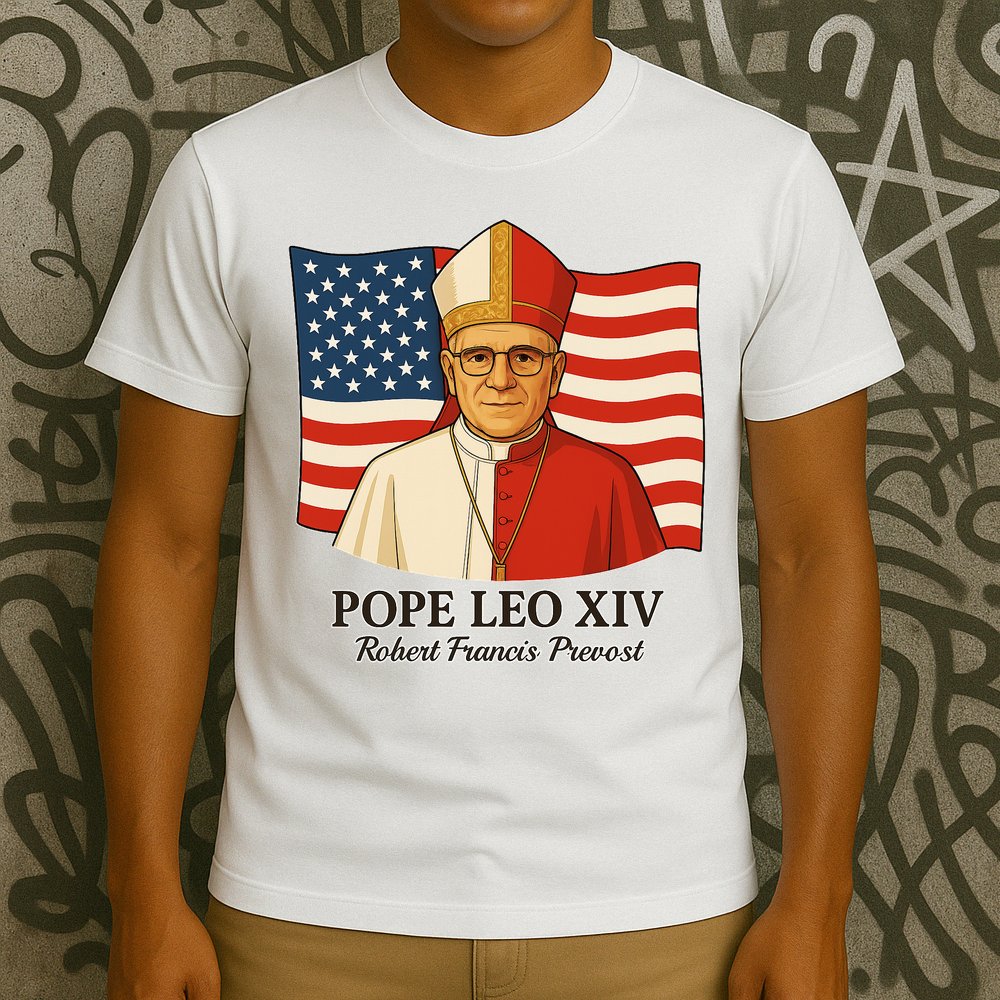 American Pope Leo XIV May 8th 2025 Robert Francis Prevost T-Shirt