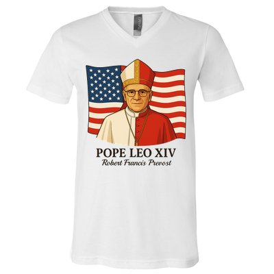 American Pope Leo XIV May 8th 2025 Robert Francis Prevost V-Neck T-Shirt