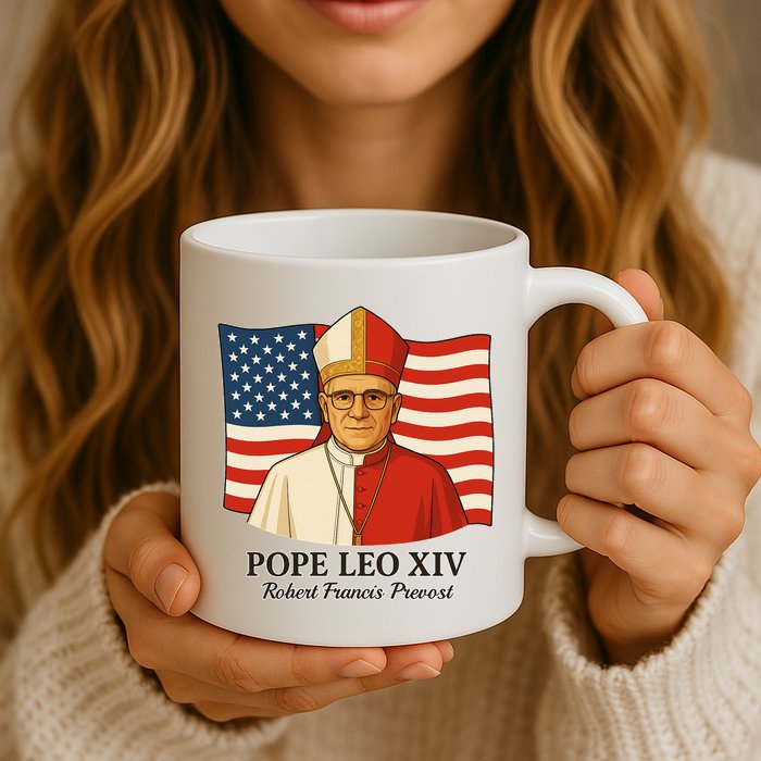 American Pope Leo XIV May 8th 2025 Robert Francis Prevost Mug