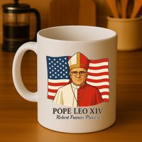 American Pope Leo XIV May 8th 2025 Robert Francis Prevost Mug