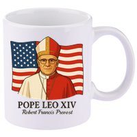 American Pope Leo XIV May 8th 2025 Robert Francis Prevost 11oz C Handle Ceramic Mug