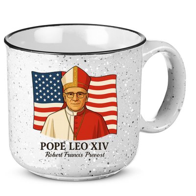 American Pope Leo XIV May 8th 2025 Robert Francis Prevost 15oz Campfire Ceramic Mug