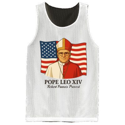 American Pope Leo XIV May 8th 2025 Robert Francis Prevost Mesh Reversible Basketball Jersey Tank