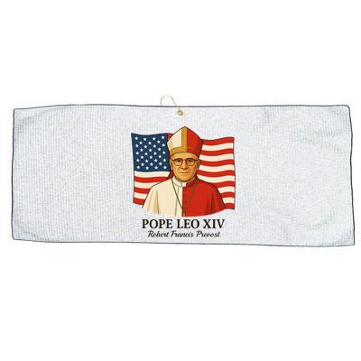 American Pope Leo XIV May 8th 2025 Robert Francis Prevost Large Microfiber Waffle Golf Towel