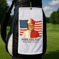 American Pope Leo XIV May 8th 2025 Robert Francis Prevost Golf Towel