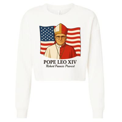 American Pope Leo XIV May 8th 2025 Robert Francis Prevost Cropped Pullover Crew
