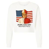 American Pope Leo XIV May 8th 2025 Robert Francis Prevost Cropped Pullover Crew