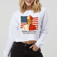 American Pope Leo XIV May 8th 2025 Robert Francis Prevost Cropped Pullover Crew