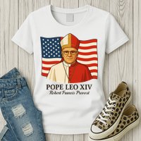 American Pope Leo XIV May 8th 2025 Robert Francis Prevost Womens T-Shirt