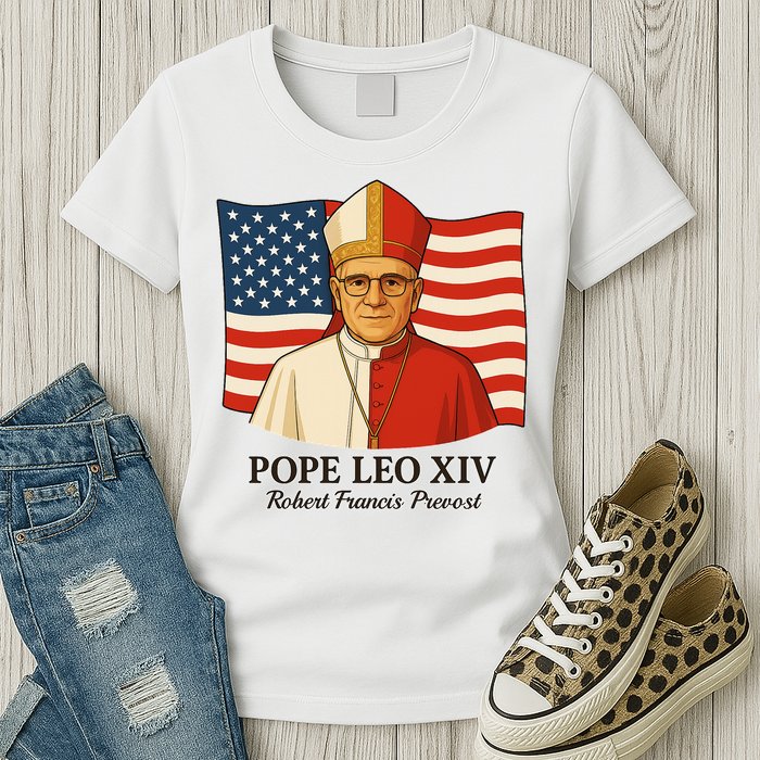 American Pope Leo XIV May 8th 2025 Robert Francis Prevost Womens T-Shirt