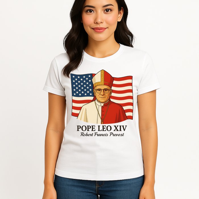 American Pope Leo XIV May 8th 2025 Robert Francis Prevost Womens T-Shirt