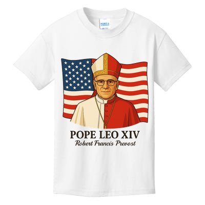 American Pope Leo XIV May 8th 2025 Robert Francis Prevost Kids T-Shirt