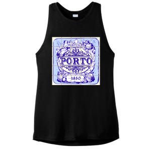 Azulejo Porto Lisbon Azulejos Lisboa Ladies PosiCharge Tri-Blend Wicking Tank