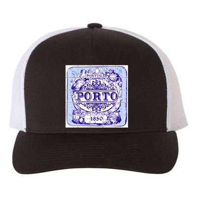 Azulejo Porto Lisbon Azulejos Lisboa Yupoong Adult 5-Panel Trucker Hat