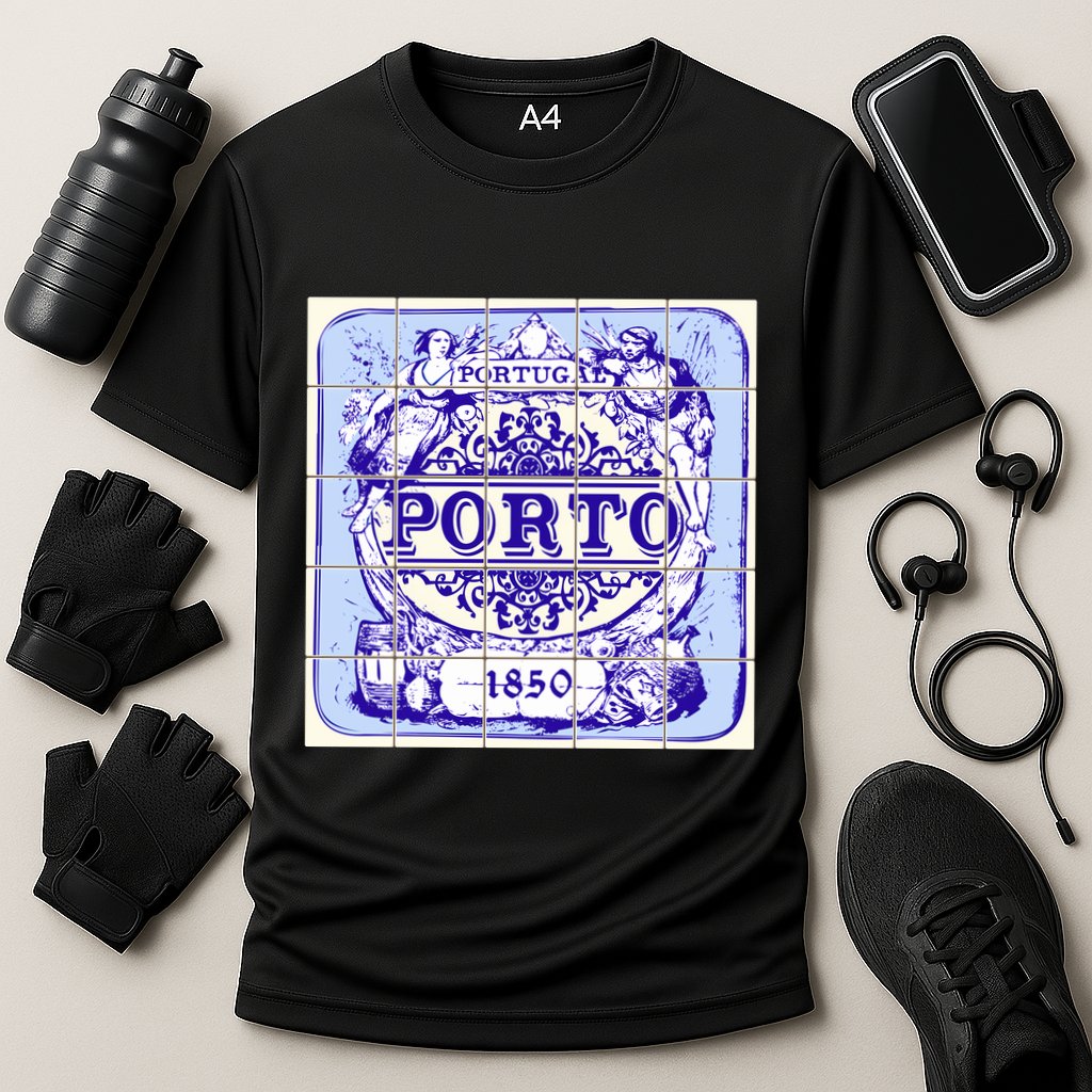 Azulejo Porto Lisbon Azulejos Lisboa Performance Shirt