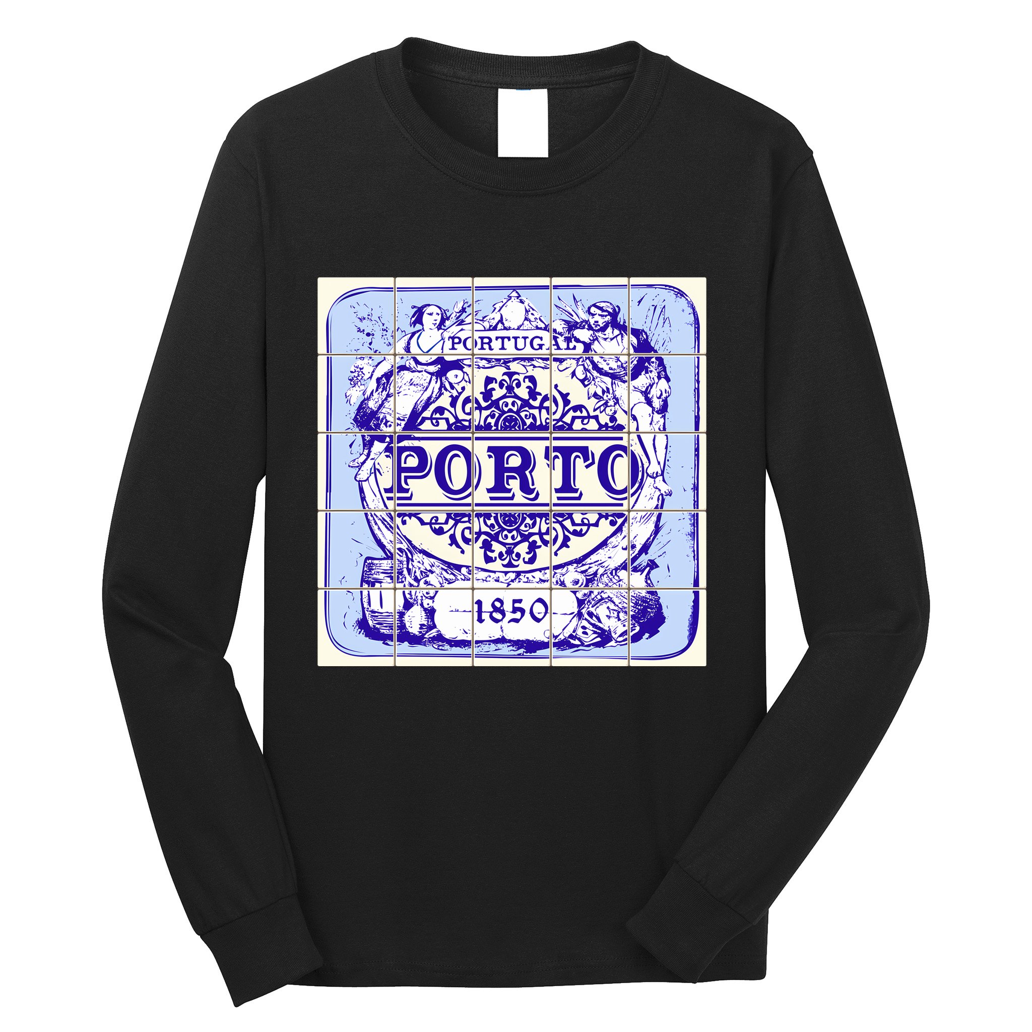Azulejo Porto Lisbon Azulejos Lisboa Long Sleeve Shirt