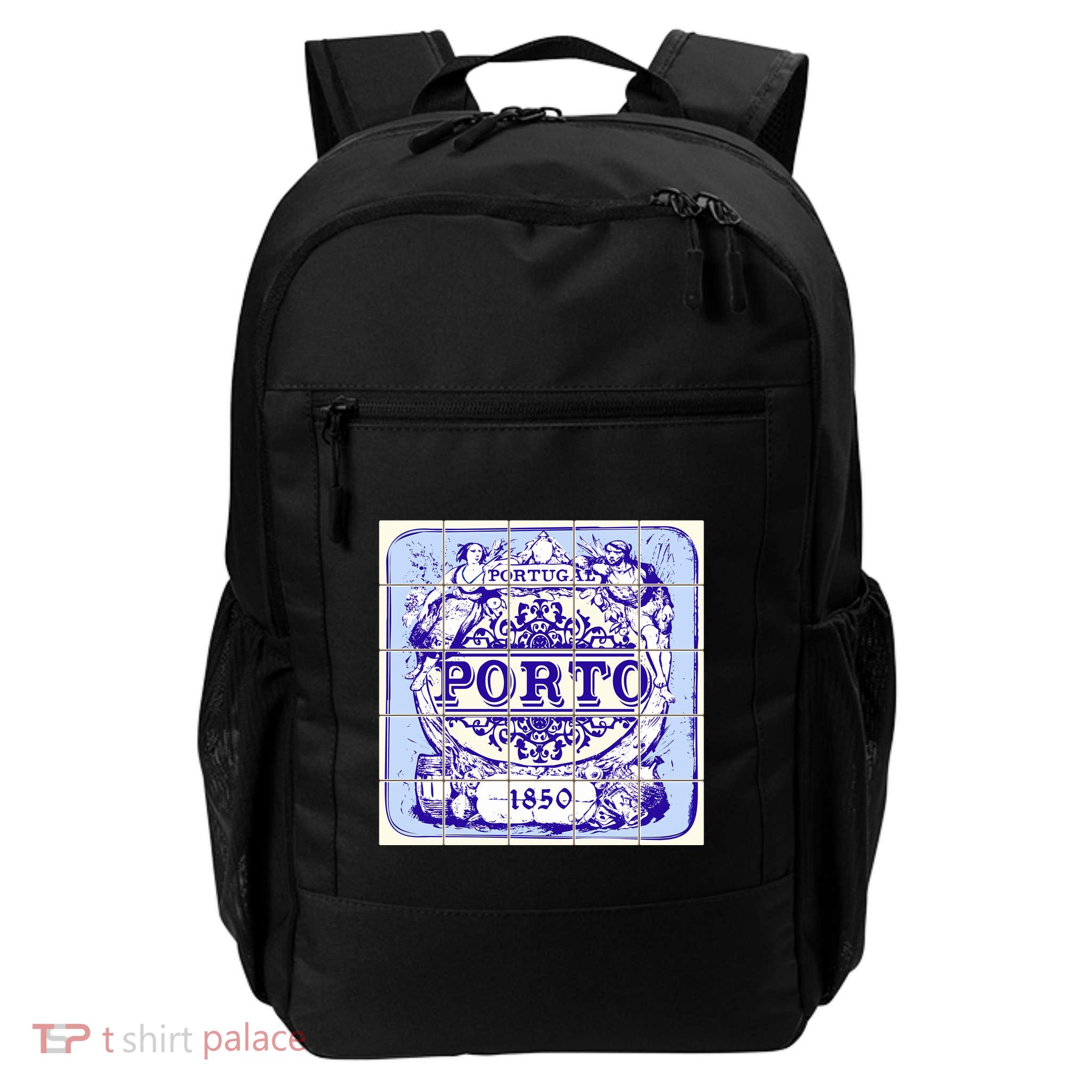 Azulejo Porto Lisbon Azulejos Lisboa Backpack