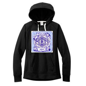 Azulejo Porto Lisbon Azulejos Lisboa Women's Fleece Hoodie