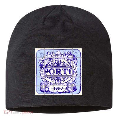 Azulejo Porto Lisbon Azulejos Lisboa Sustainable Beanie
