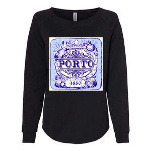 Azulejo Porto Lisbon Azulejos Lisboa Womens California Wash Sweatshirt