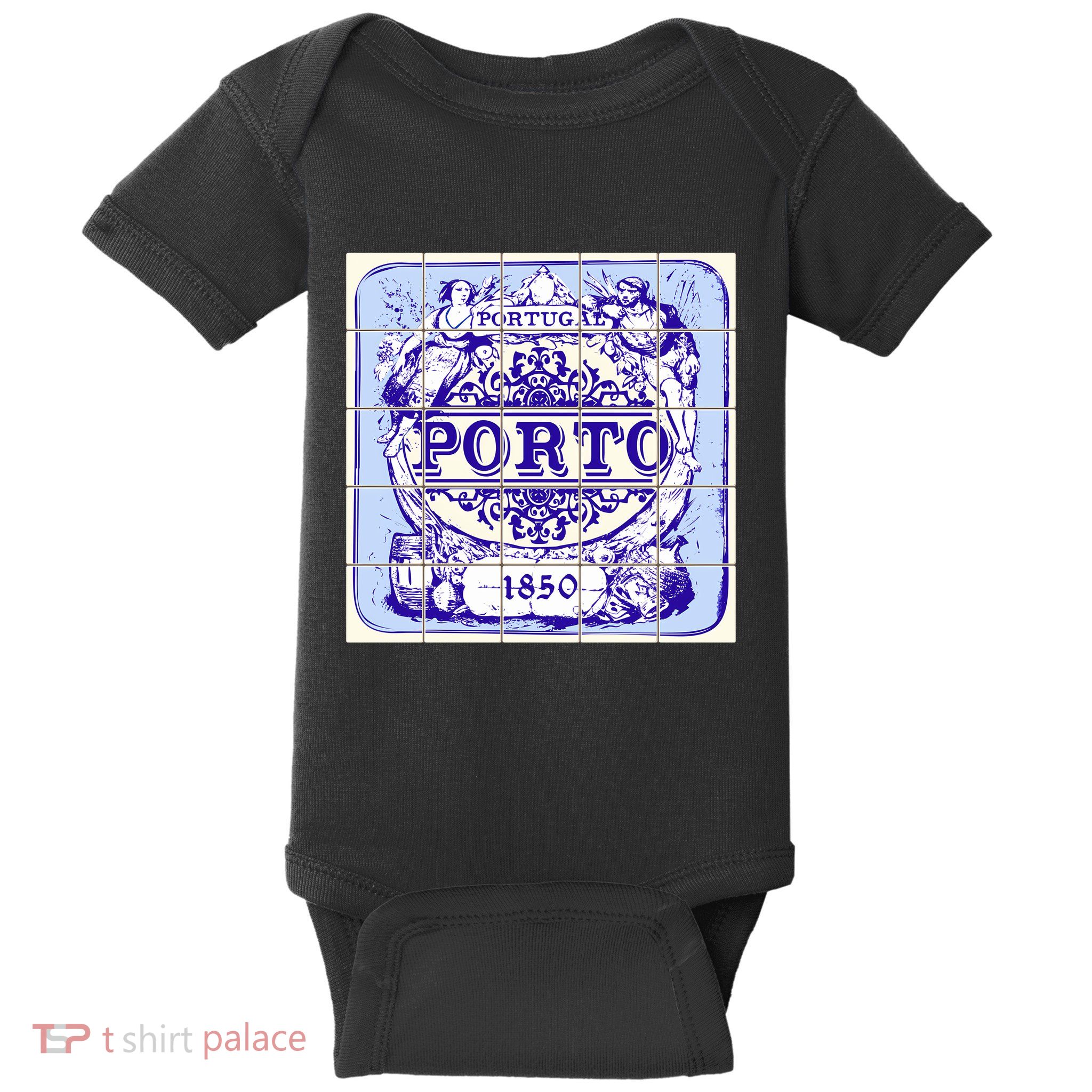 Azulejo Porto Lisbon Azulejos Lisboa Baby Bodysuit