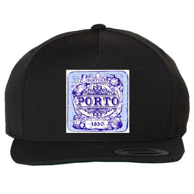 Azulejo Porto Lisbon Azulejos Lisboa Wool Snapback Cap