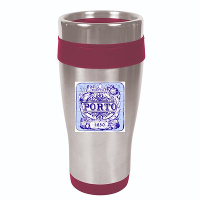 Azulejo Porto Lisbon Azulejos Lisboa 16oz Travel Tumbler